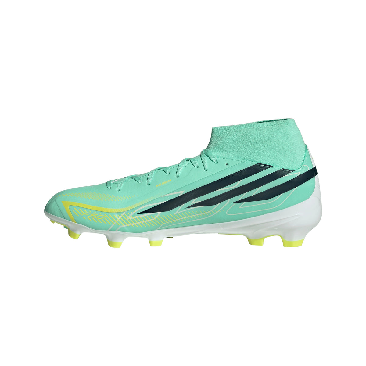 adidas F50 Hyperfast League Mid FG Firm Ground Men's Soccer Cleats - Mint/Navy/Lemon - Best Buy Soccer