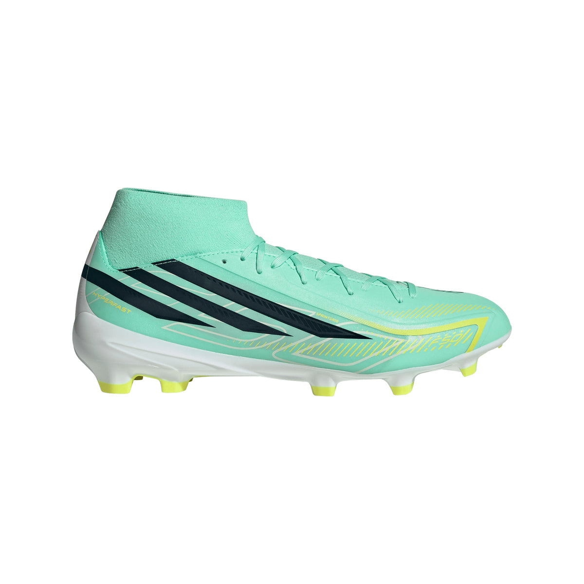adidas F50 Hyperfast League Mid FG Firm Ground Men's Soccer Cleats - Mint/Navy/Lemon - Best Buy Soccer