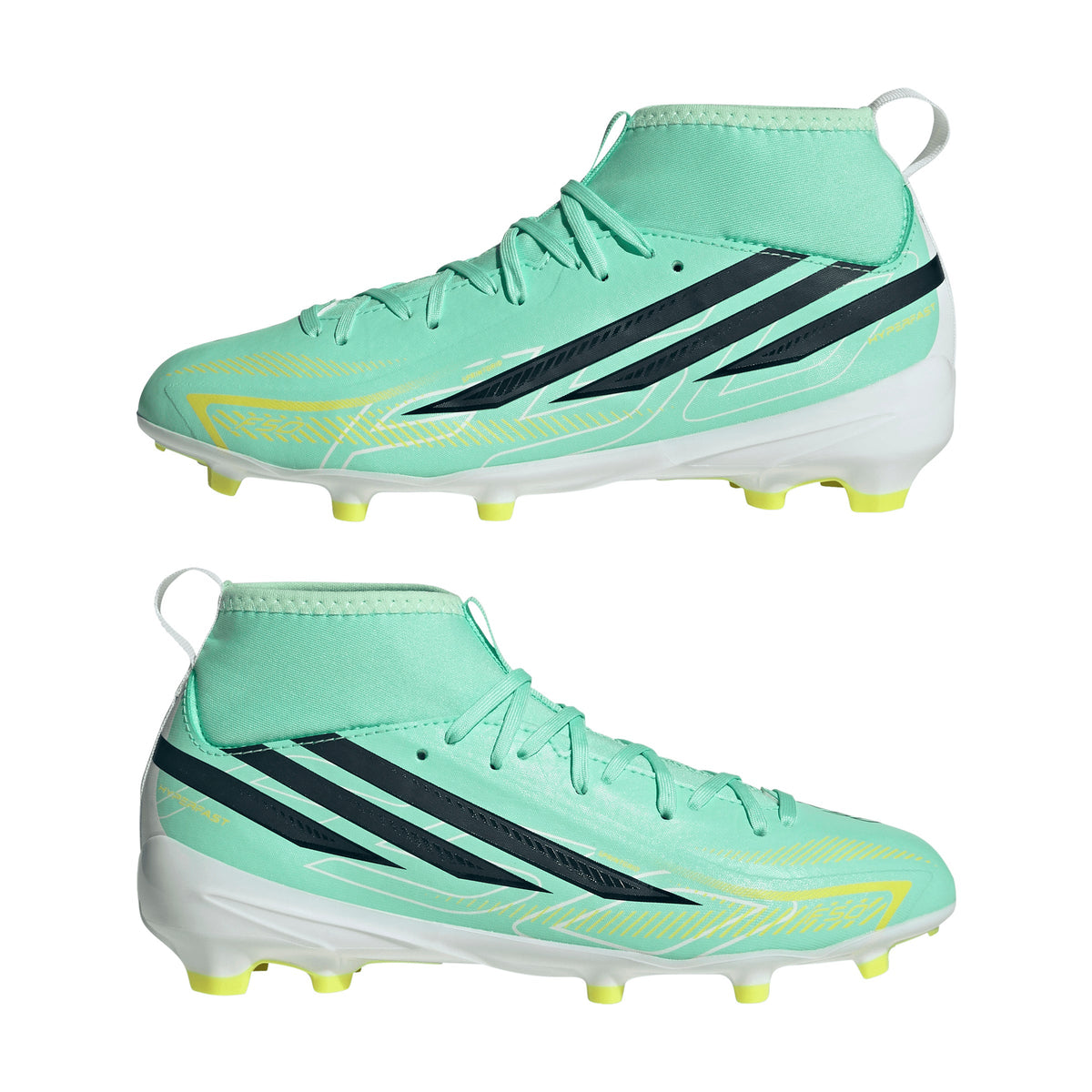adidas F50 Hyperfast League Mid FG Firm Ground Youth Soccer Cleats - Mint/Navy/Lemon - Best Buy Soccer