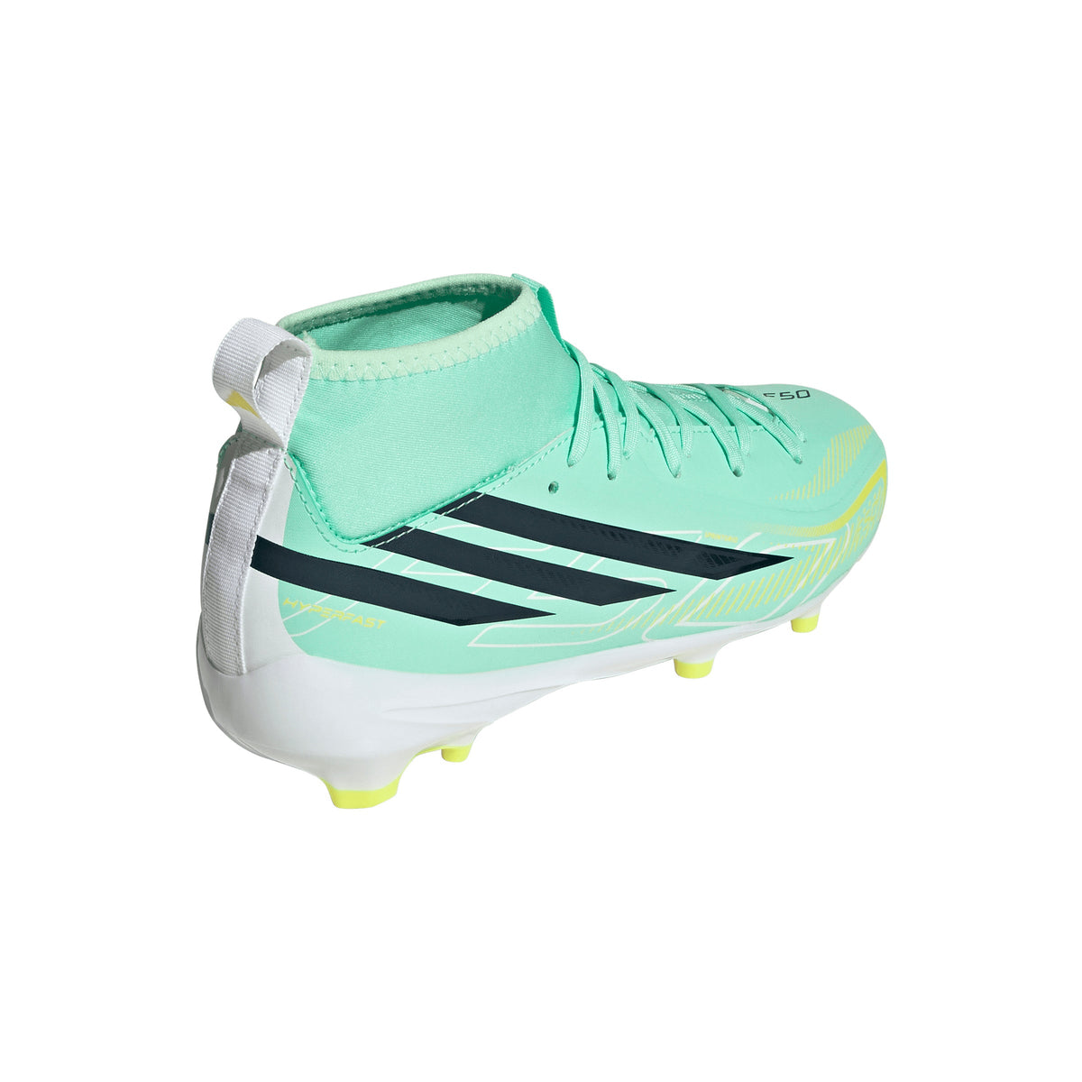 adidas F50 Hyperfast League Mid FG Firm Ground Youth Soccer Cleats - Mint/Navy/Lemon - Best Buy Soccer