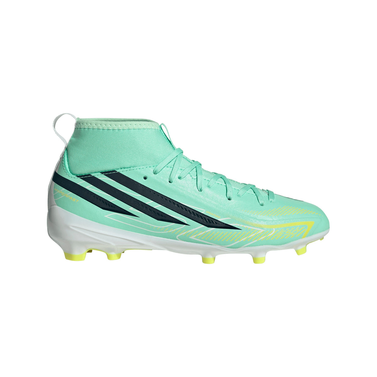 adidas F50 Hyperfast League Mid FG Firm Ground Youth Soccer Cleats - Mint/Navy/Lemon - Best Buy Soccer