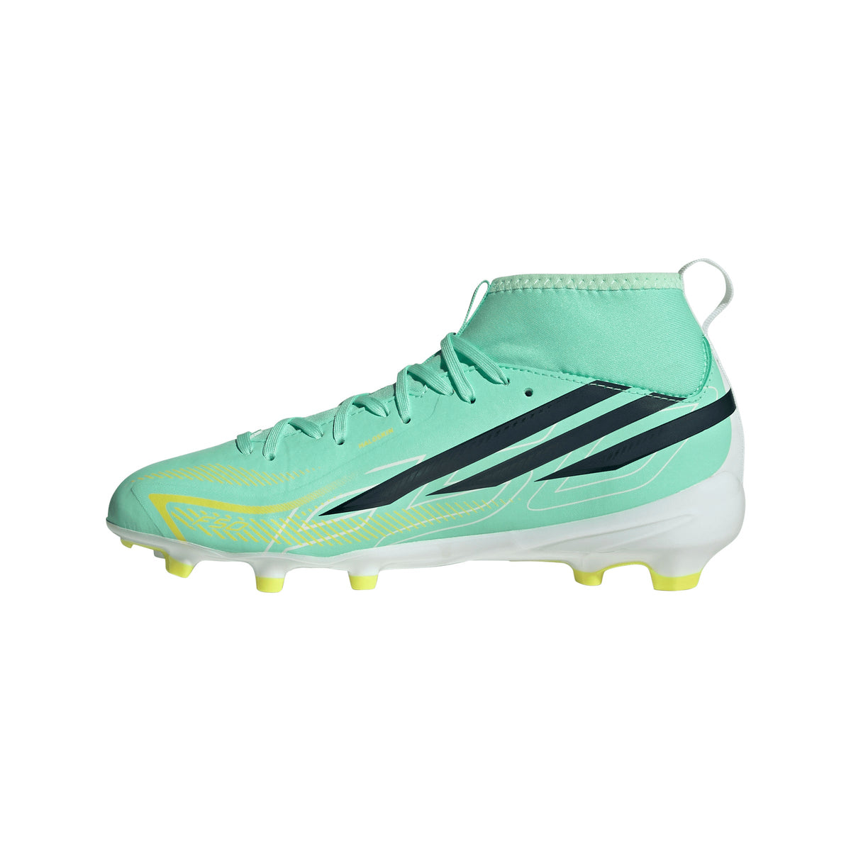 adidas F50 Hyperfast League Mid FG Firm Ground Youth Soccer Cleats - Mint/Navy/Lemon - Best Buy Soccer