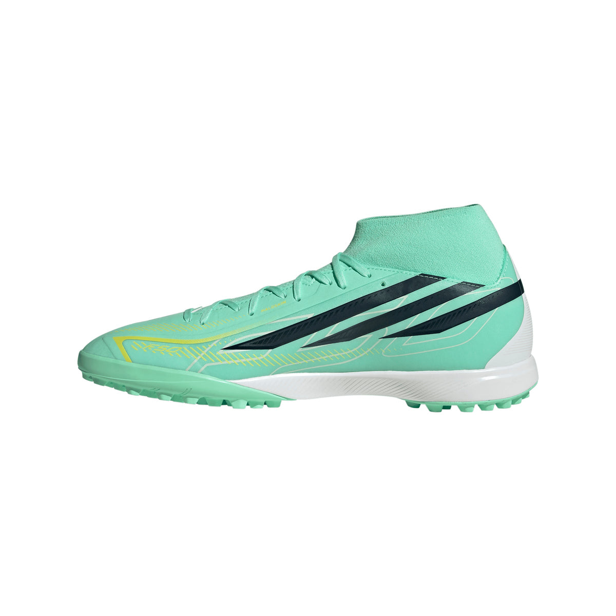 adidas F50 Hyperfast League Mid TF Turf Men's Soccer Cleats - Mint/Navy/Lemon - Best Buy Soccer