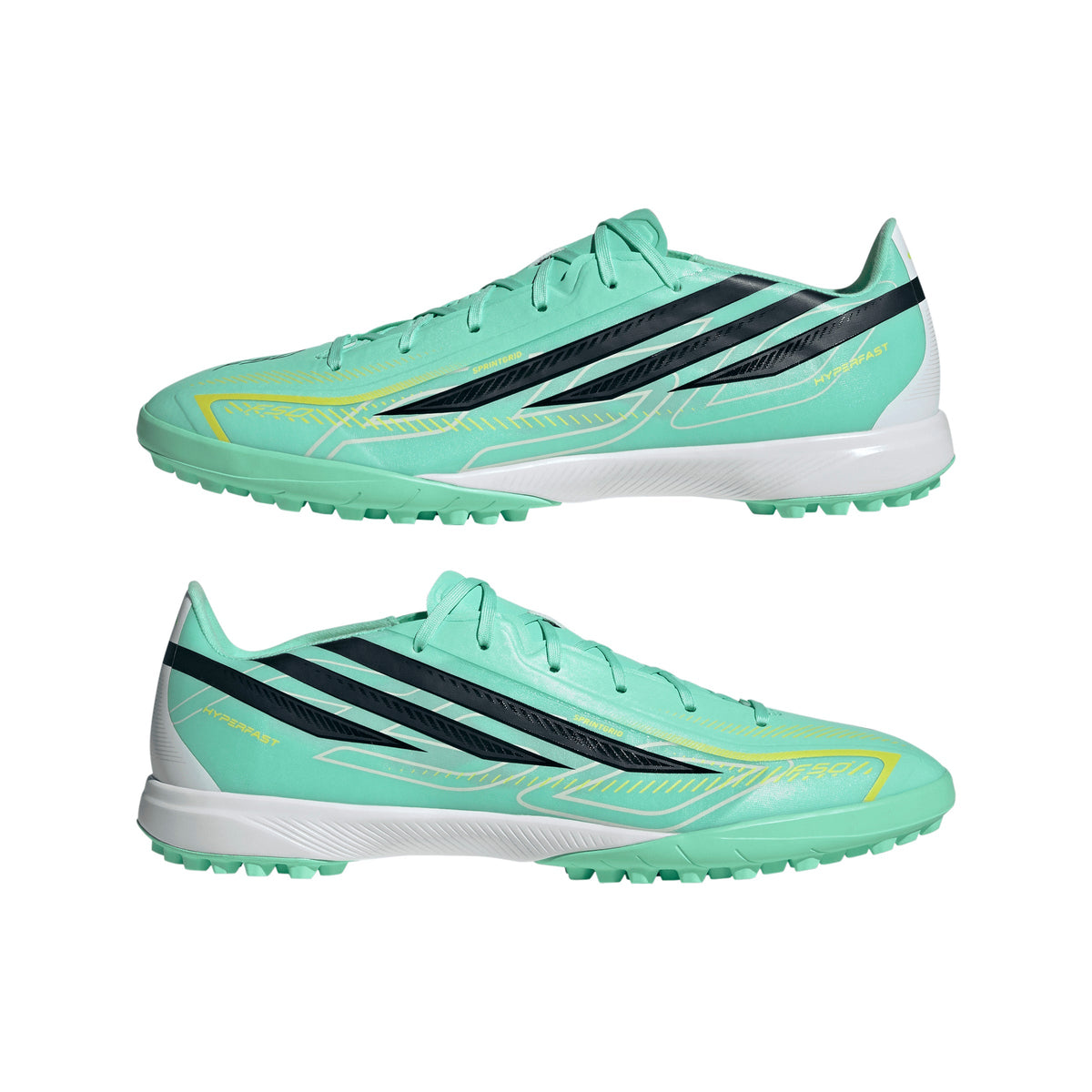 adidas F50 Hyperfast League TF Turf Men's Soccer Cleats - Mint/Navy/Lemon - Best Buy Soccer