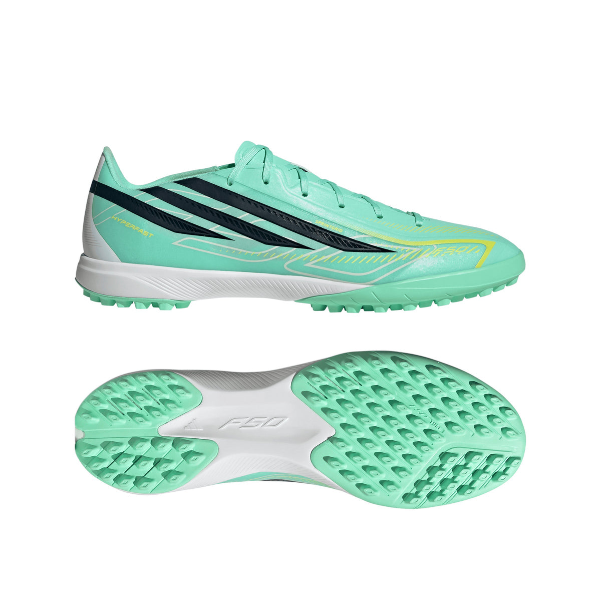 adidas F50 Hyperfast League TF Turf Men's Soccer Cleats - Mint/Navy/Lemon - Best Buy Soccer