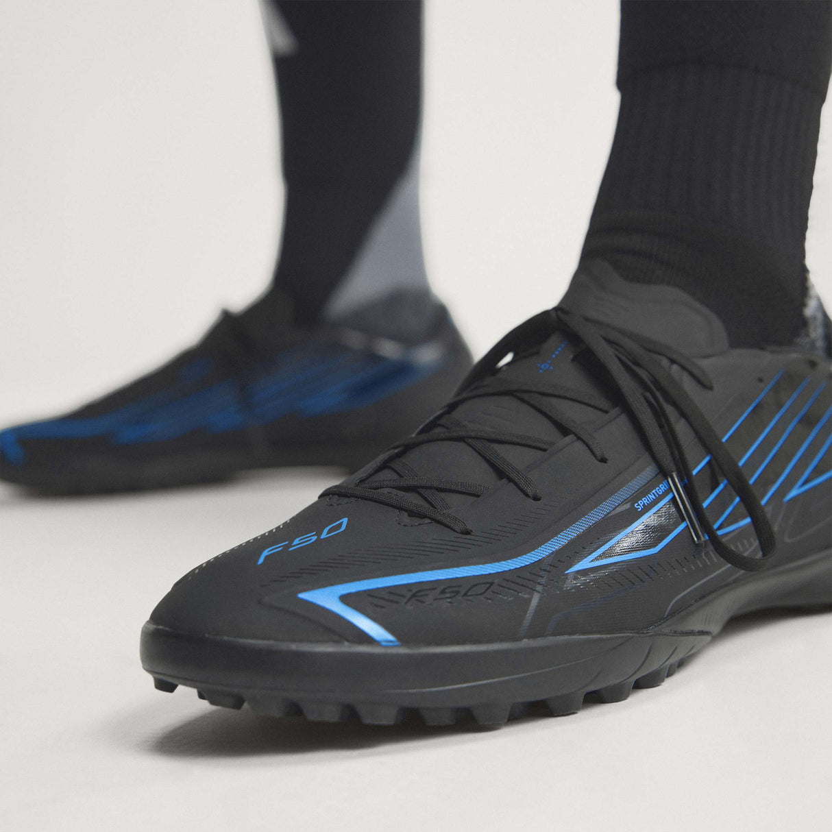 adidas F50 Hyperfast League Turf Men's Soccer Cleats - Black/Black/Blue - Best Buy Soccer