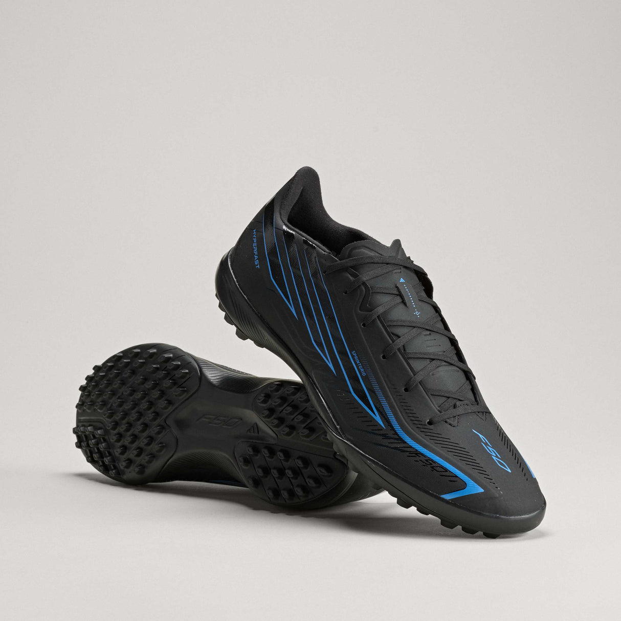 adidas F50 Hyperfast League Turf Men's Soccer Cleats - Black/Black/Blue - Best Buy Soccer