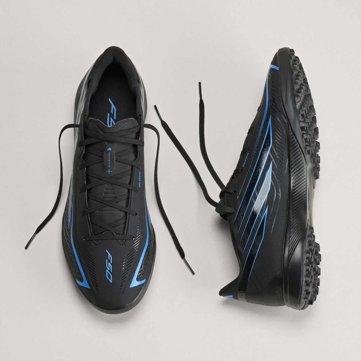adidas F50 Hyperfast League Turf Men's Soccer Cleats - Black/Black/Blue - Best Buy Soccer
