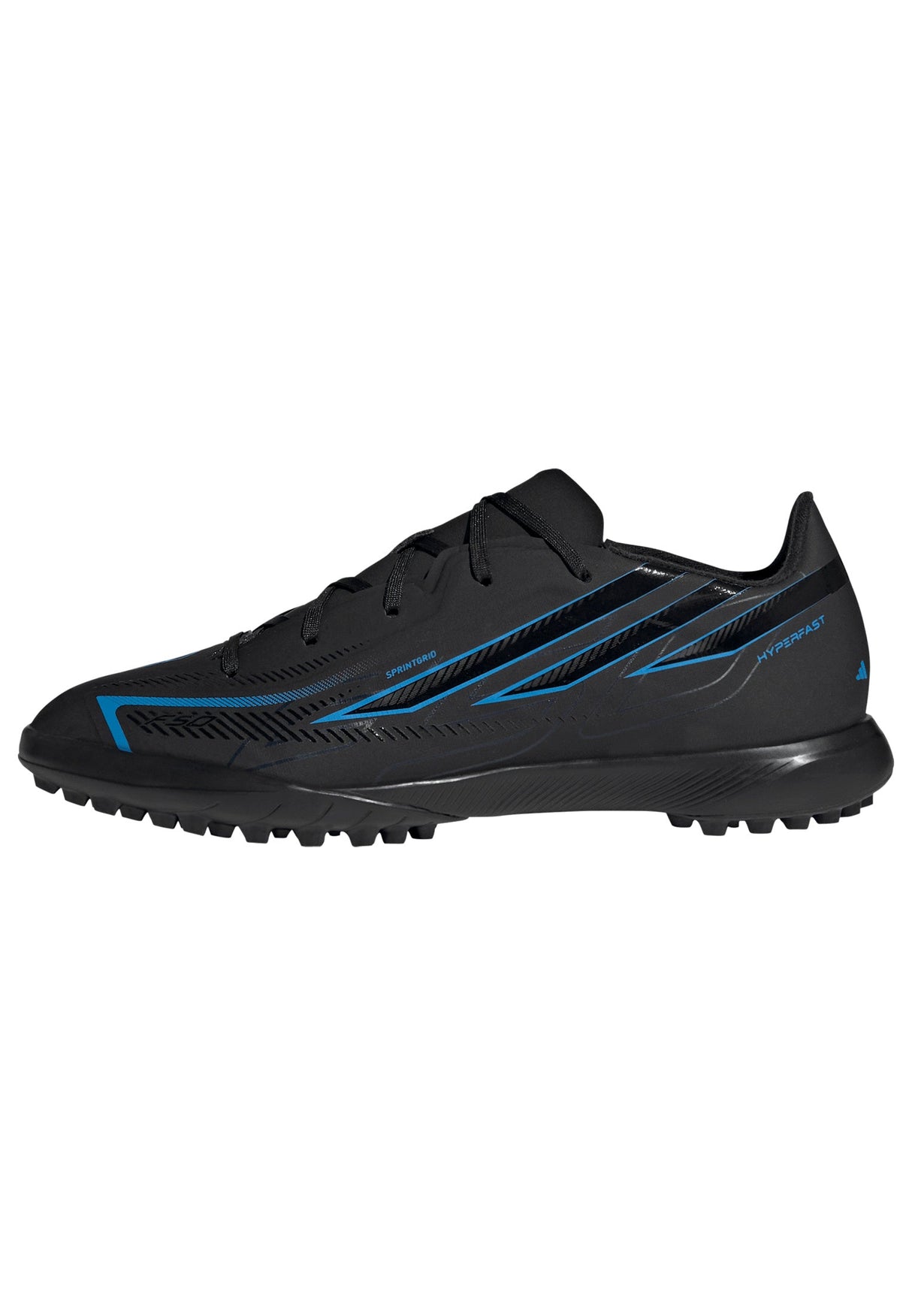 adidas F50 Hyperfast League Turf Youth Soccer Cleats - Black/Black/Blue - Best Buy Soccer
