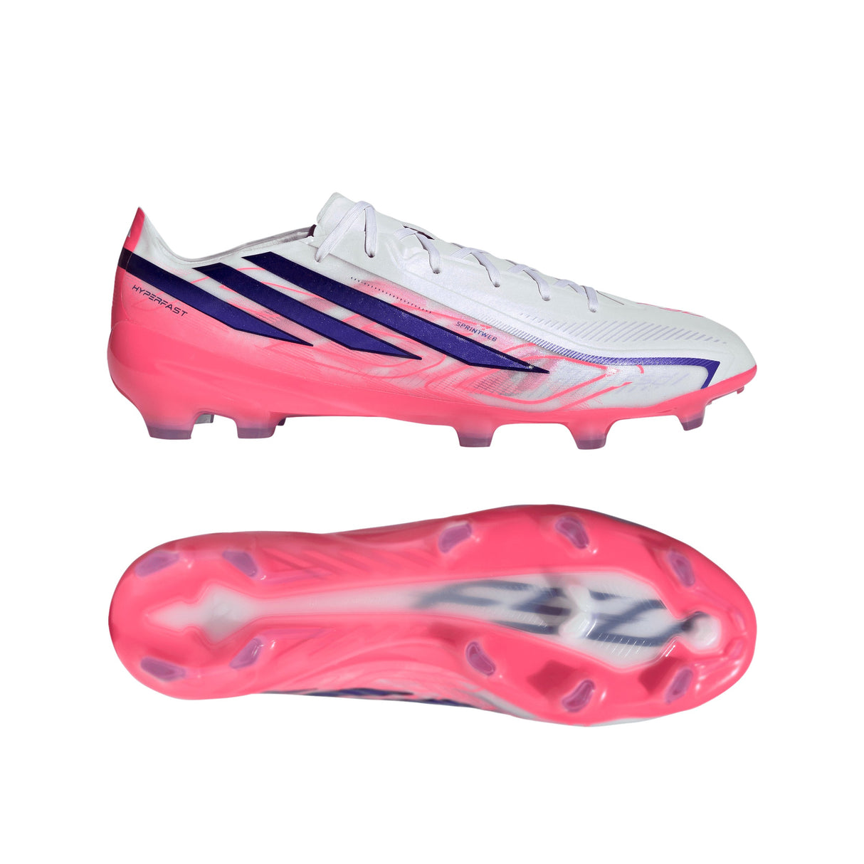 adidas F50 Hyperfast Pro Firm Ground Men's Soccer Cleats - White/Purple - Best Buy Soccer