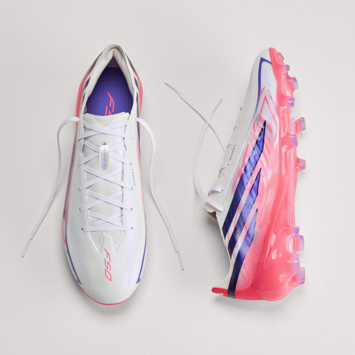 adidas F50 Hyperfast Pro Firm Ground Men's Soccer Cleats - White/Purple - Best Buy Soccer