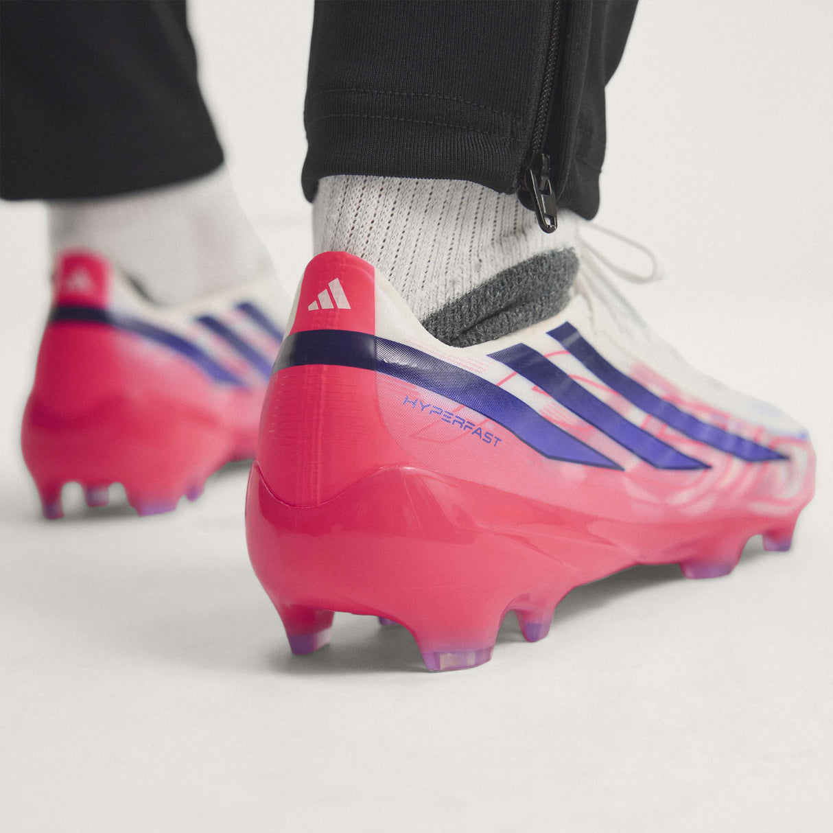 adidas F50 Hyperfast Pro Firm Ground Men's Soccer Cleats - White/Purple - Best Buy Soccer