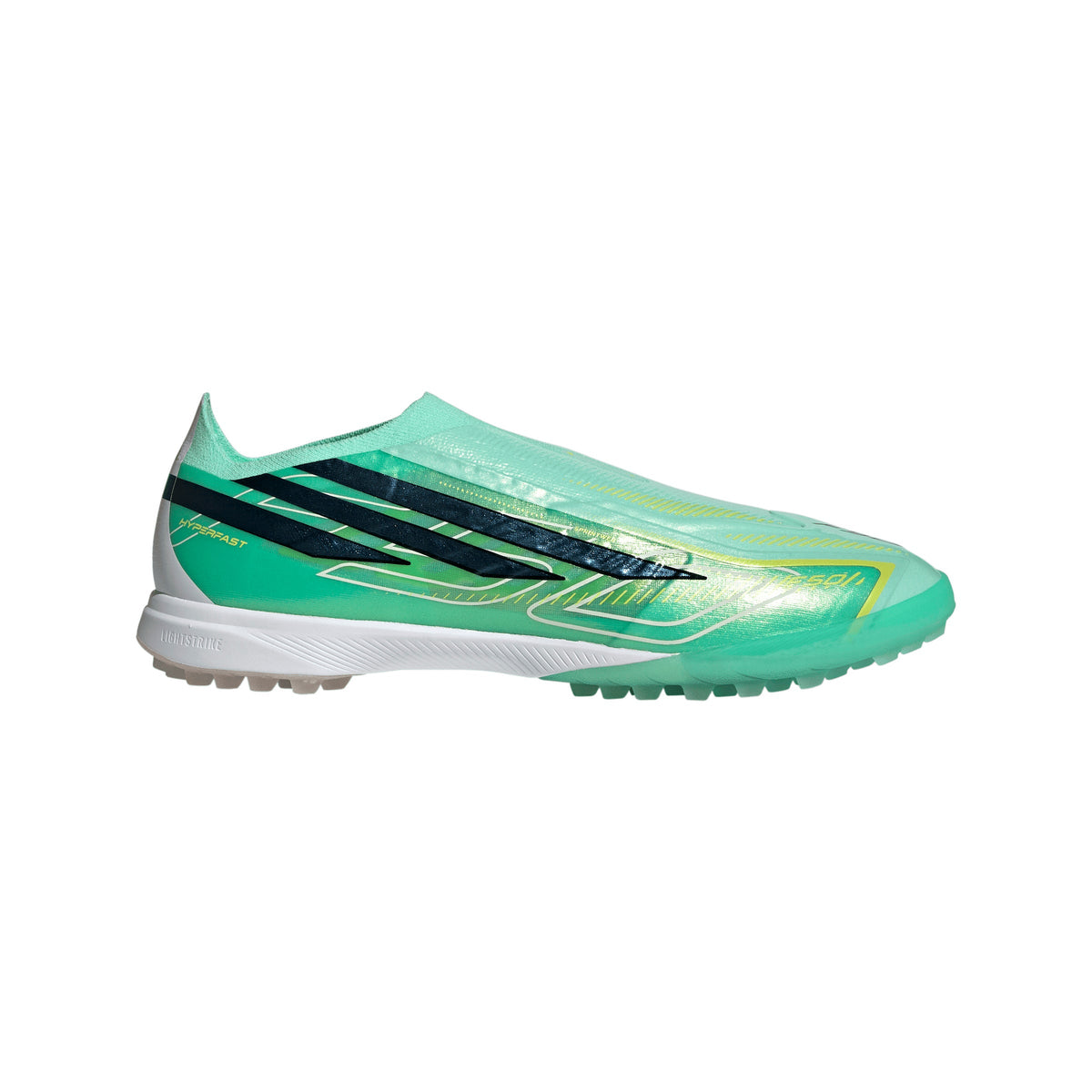adidas F50 Hyperfast Pro Laceless TF Turf Men's Soccer Cleats - Green Mint/Black/Lemon - Best Buy Soccer