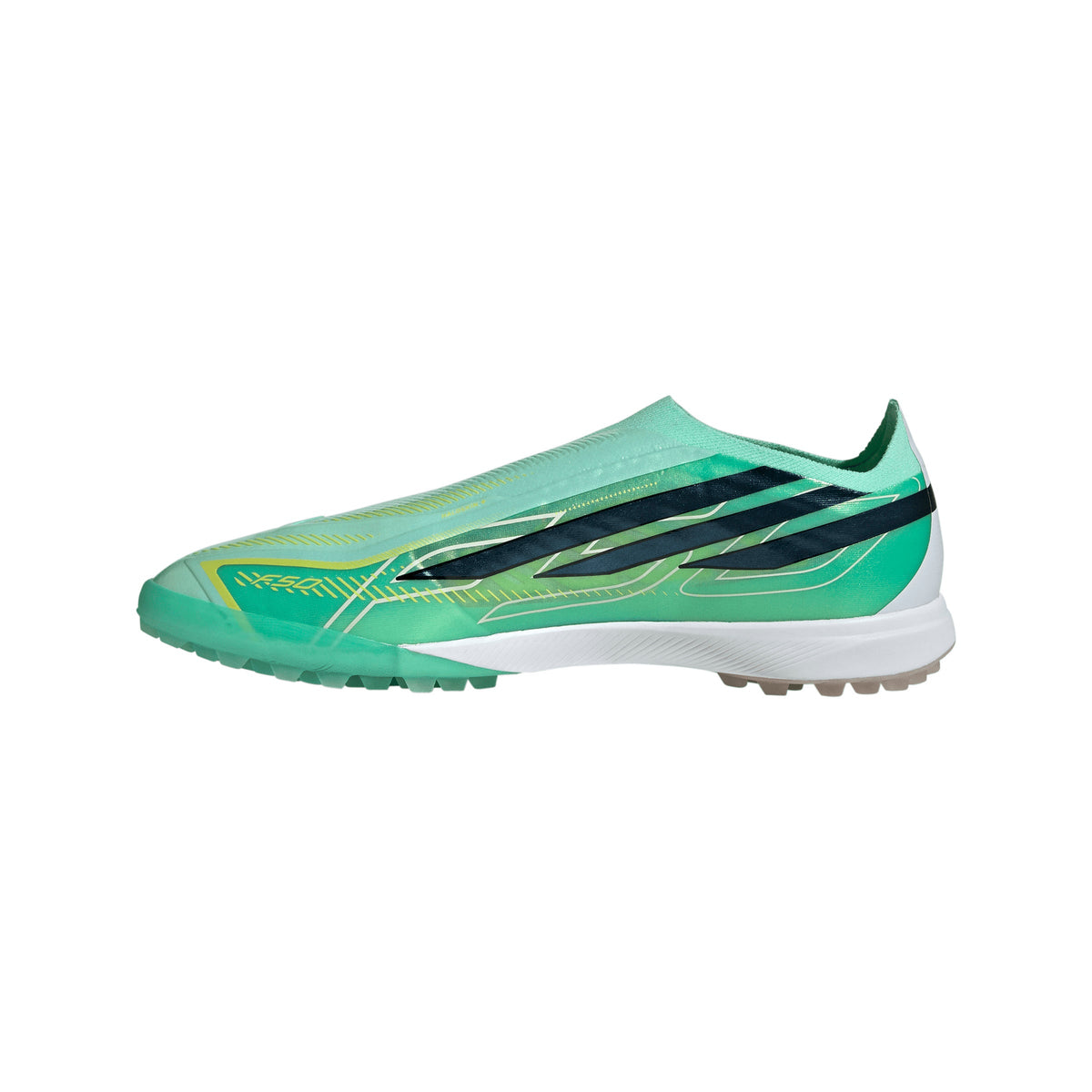 adidas F50 Hyperfast Pro Laceless TF Turf Men's Soccer Cleats - Green Mint/Black/Lemon - Best Buy Soccer