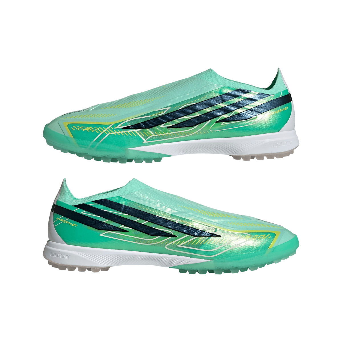 adidas F50 Hyperfast Pro Laceless TF Turf Men's Soccer Cleats - Green Mint/Black/Lemon - Best Buy Soccer