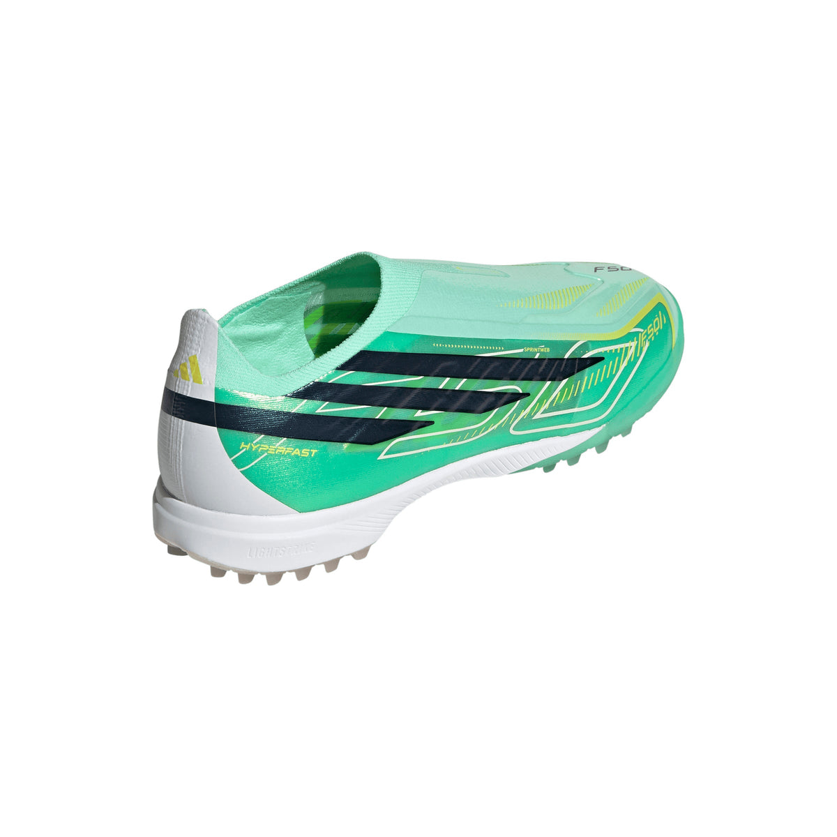 adidas F50 Hyperfast Pro Laceless TF Turf Men's Soccer Cleats - Green Mint/Black/Lemon - Best Buy Soccer