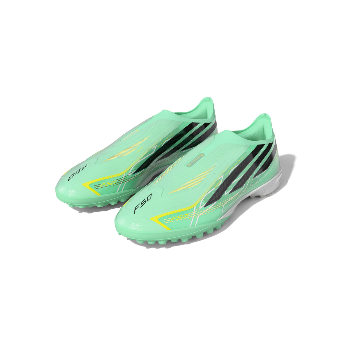 adidas F50 Hyperfast Pro Laceless TF Turf Men's Soccer Cleats - Green Mint/Black/Lemon - Best Buy Soccer
