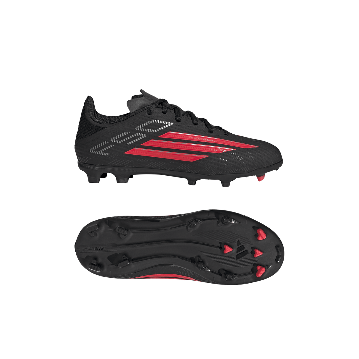 adidas F50 League FG/MG Firm Ground / Multi Ground Youth Soccer Cleats - Black/Red - Best Buy Soccer
