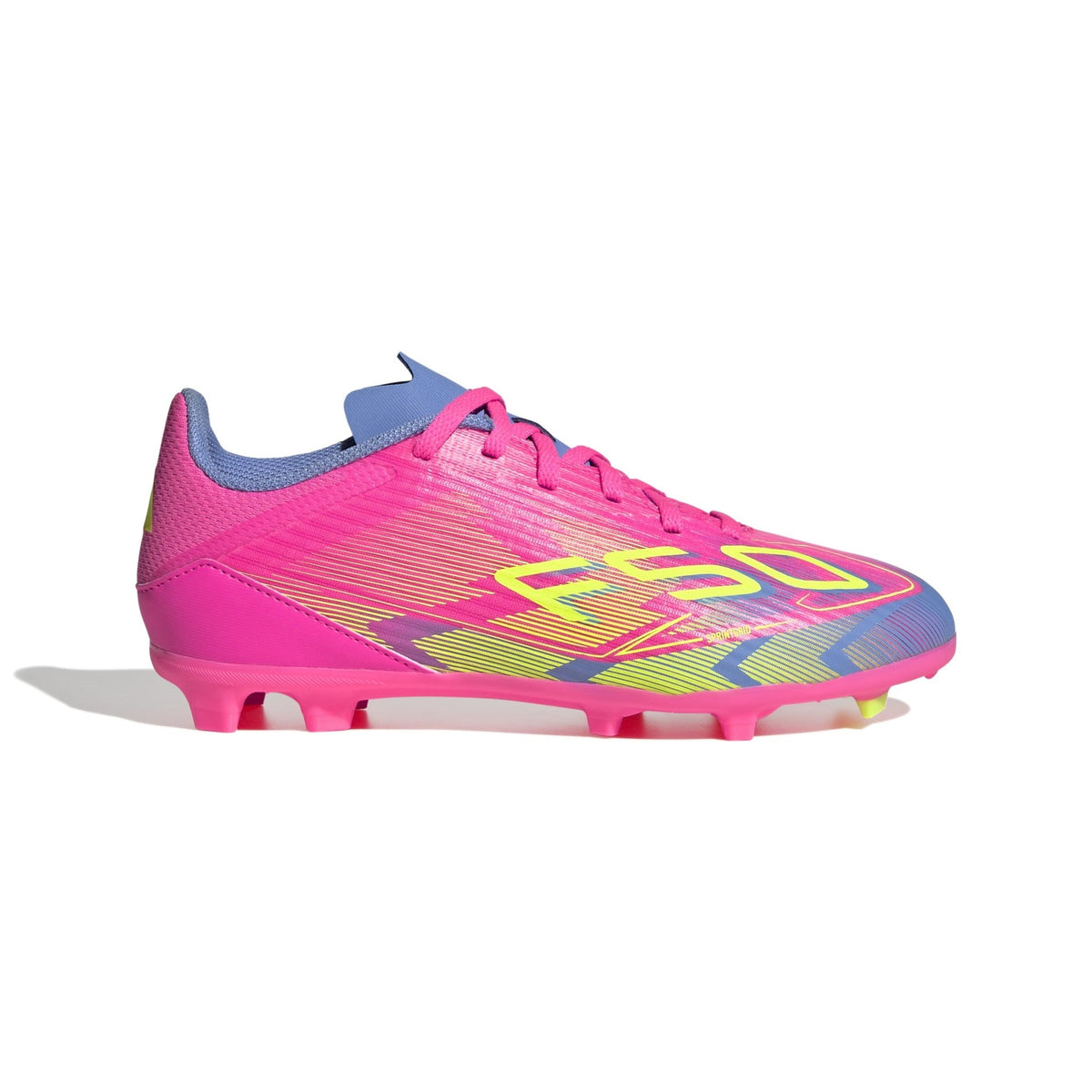 Adidas F50 League Youth Firm Ground Cleats Soccer IE3745 Pink