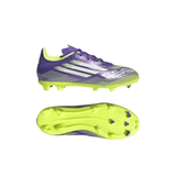 adidas F50 League Firm/Multi - Ground Soccer Cleats Kids - Purple/White/Lemon - Best Buy Soccer