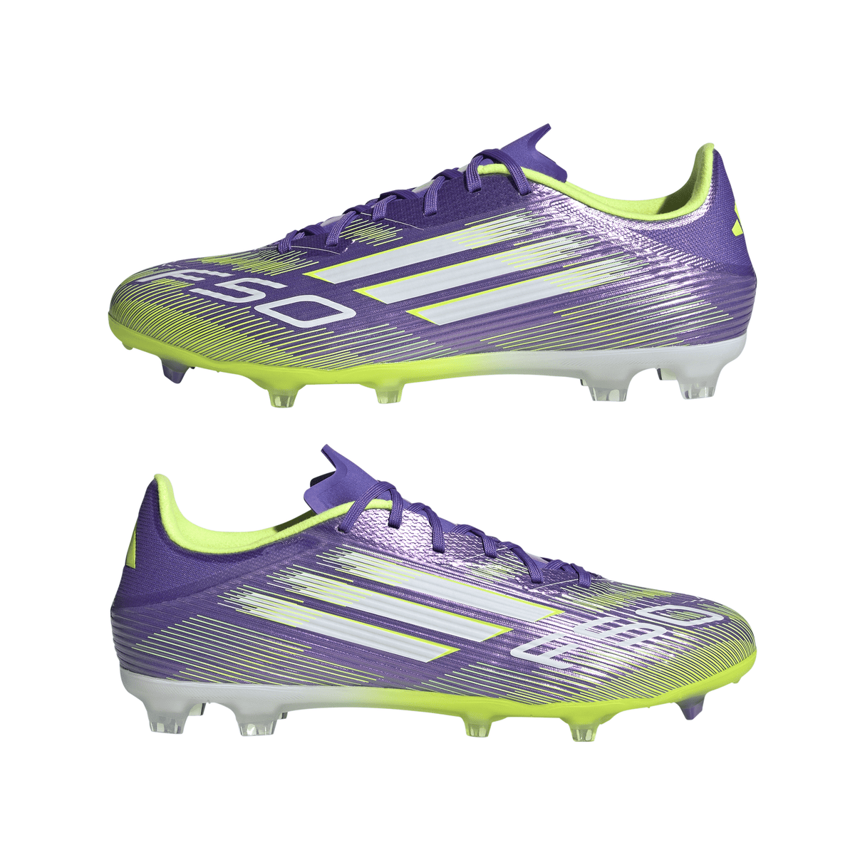 adidas F50 League Firm/Multi - Ground Soccer Cleats - Purple/White/Lemon - Best Buy Soccer
