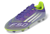 adidas F50 League Firm/Multi - Ground Soccer Cleats - Purple/White/Lemon - Best Buy Soccer