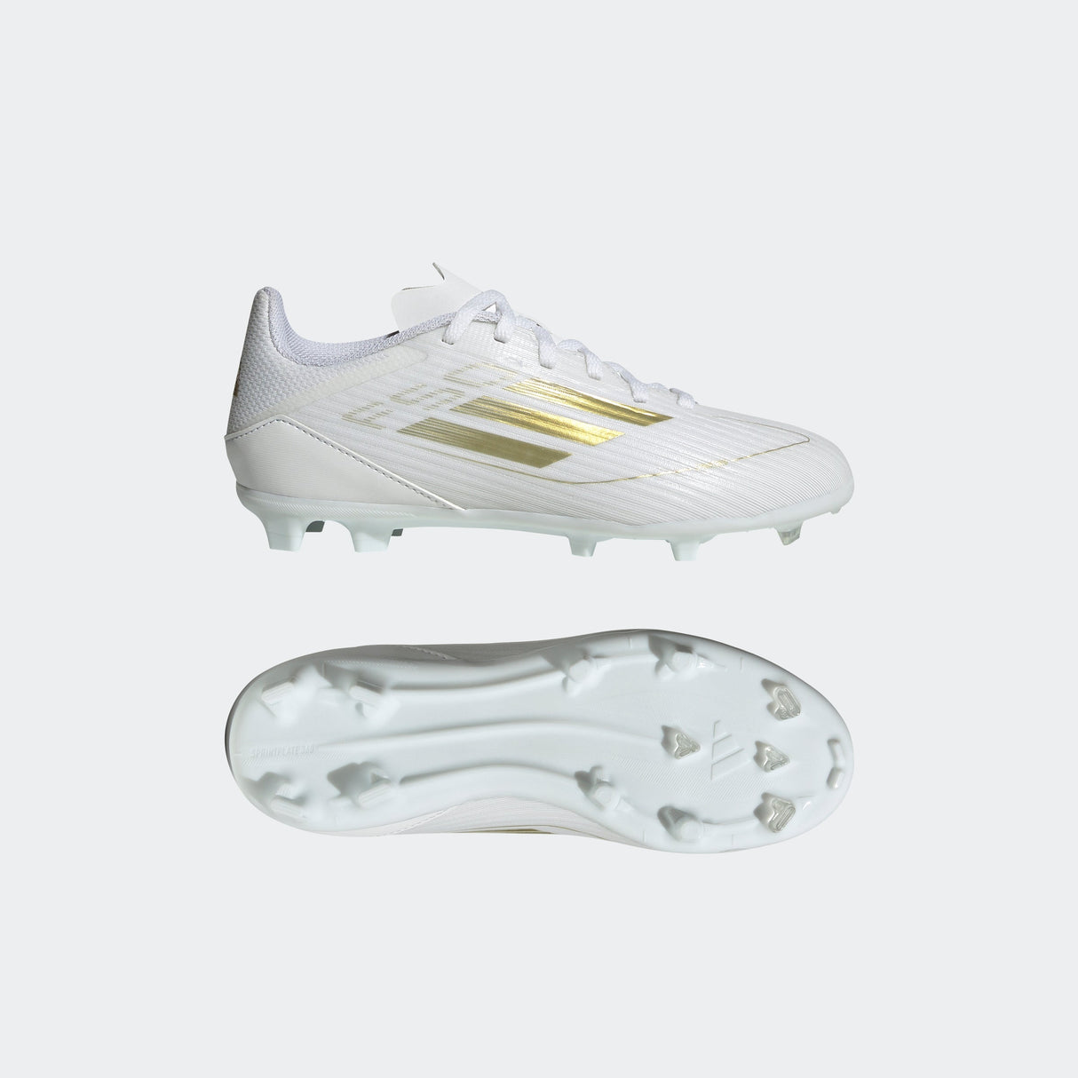 adidas F50 League Firm/Multi-Ground Youth Soccer Cleats - White/Gold Metallic/White - Best Buy Soccer