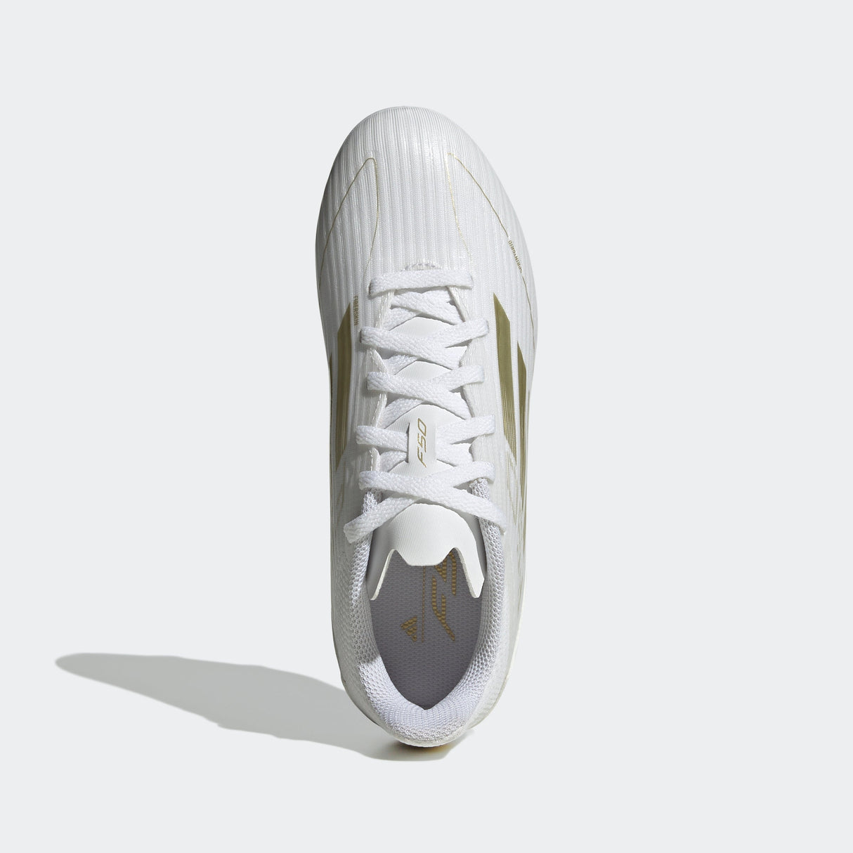 adidas F50 League Firm/Multi-Ground Youth Soccer Cleats - White/Gold Metallic/White - Best Buy Soccer