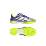 adidas F50 League Indoor Soccer Shoes Kids - Purple/White/Lemon - Best Buy Soccer