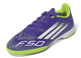 adidas F50 League Indoor Soccer Shoes Kids - Purple/White/Lemon - Best Buy Soccer