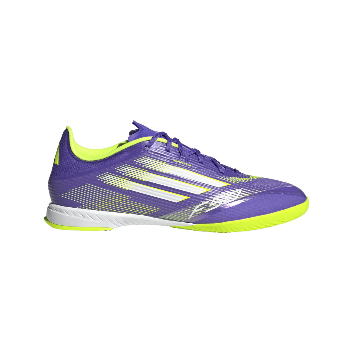 adidas F50 League Indoor Soccer Shoes - Purple/White/Lemon – Best