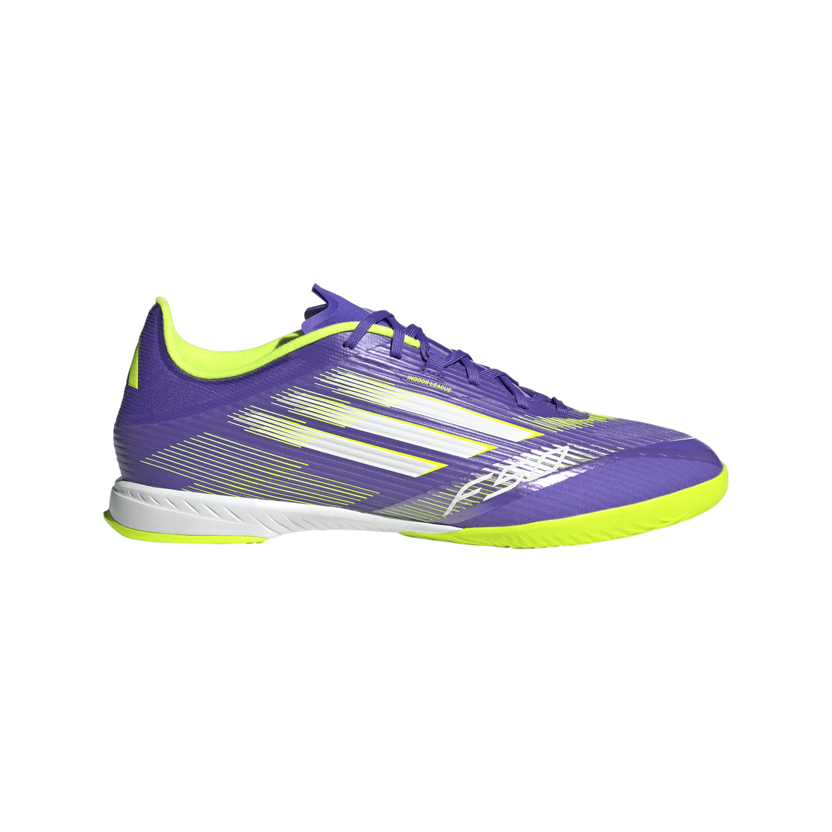 adidas F50 League Indoor Soccer Shoes - Purple/White/Lemon - Best Buy Soccer