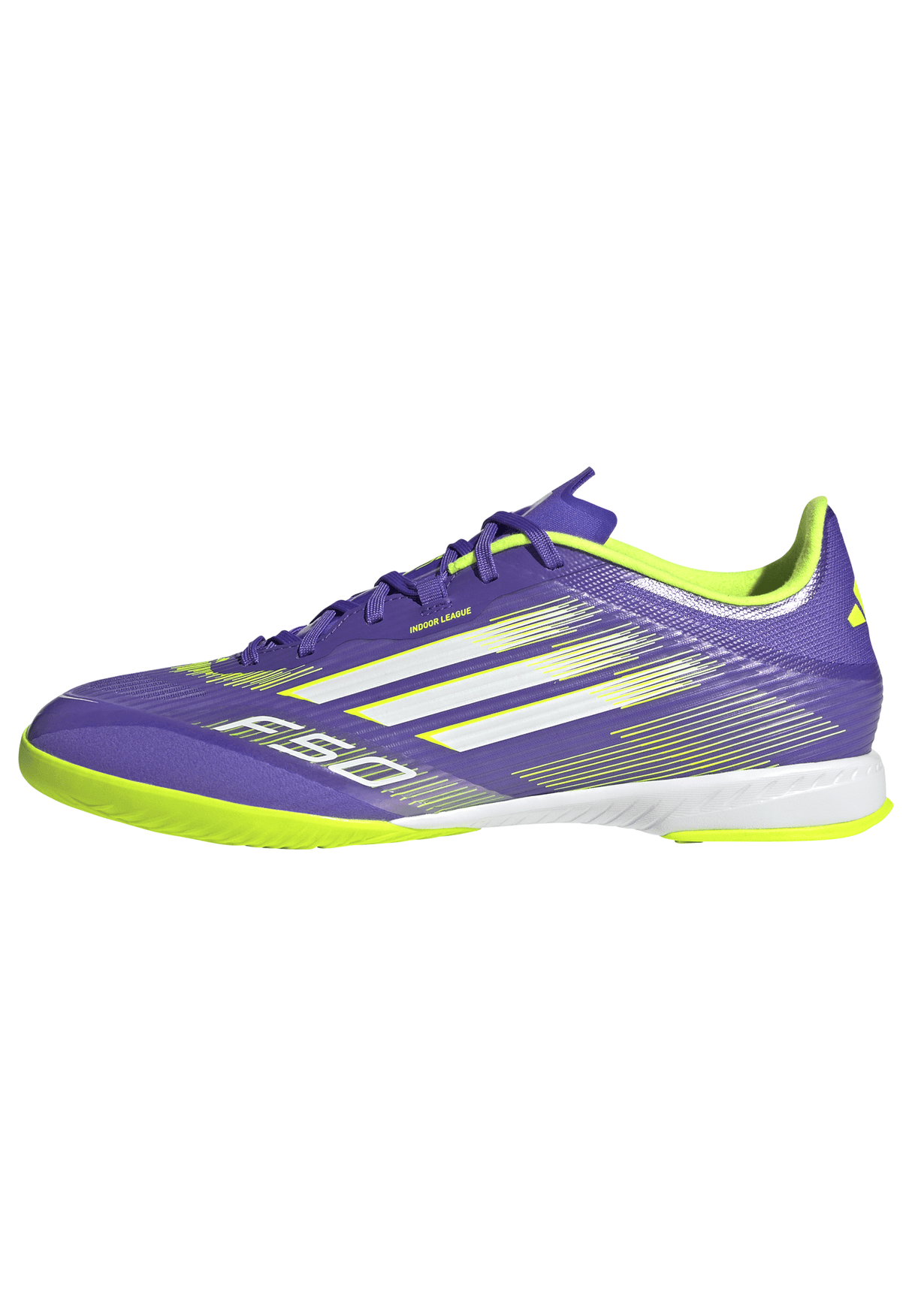 adidas F50 League Indoor Soccer Shoes - Purple/White/Lemon - Best Buy Soccer