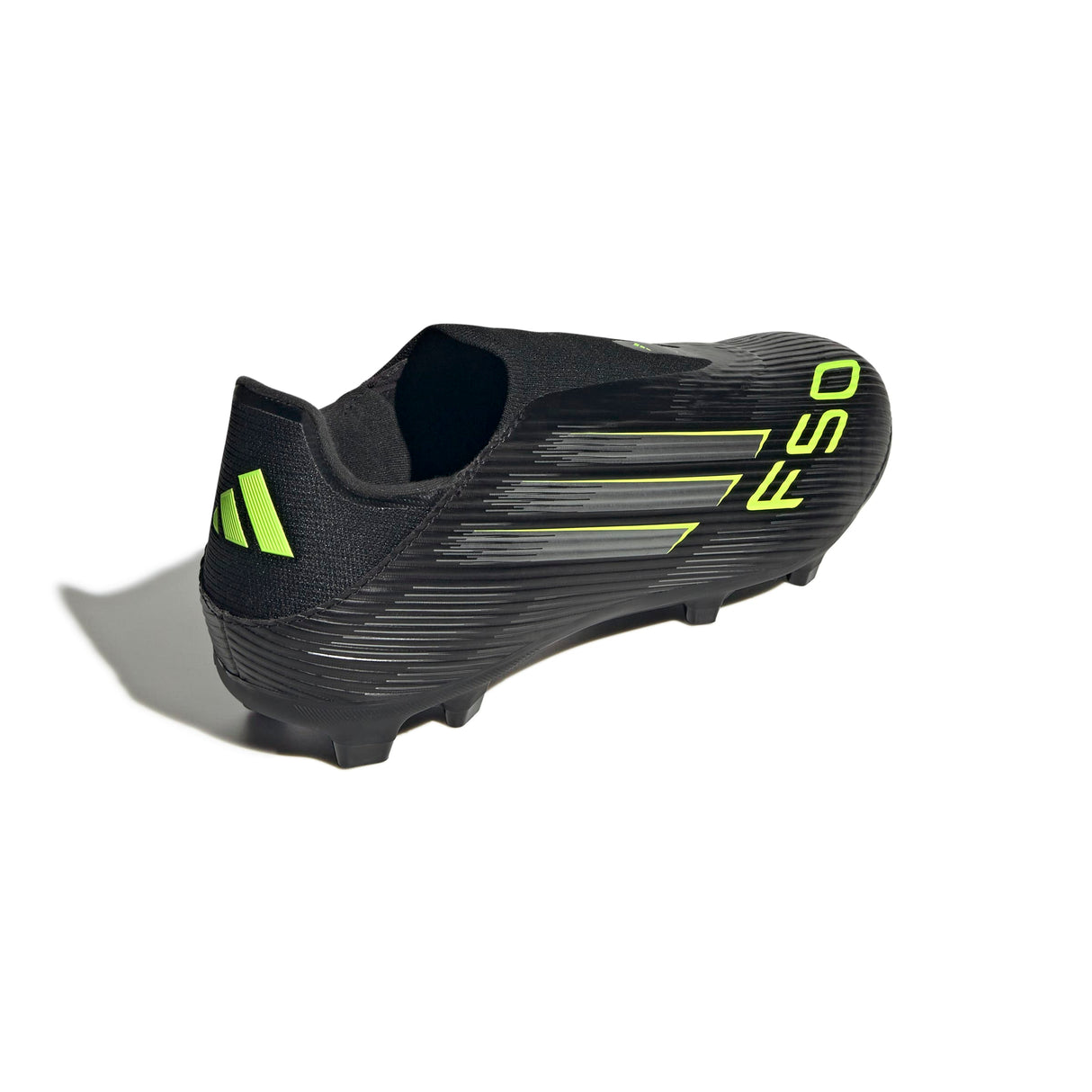 adidas F50 League Laceless FG/MG Men's Soccer Cleats - Black/IronMt/Lemon - Best Buy Soccer