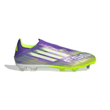 adidas F50 League Laceless FG/MG Men's Soccer Cleats - Purple/White/Lemon - Best Buy Soccer