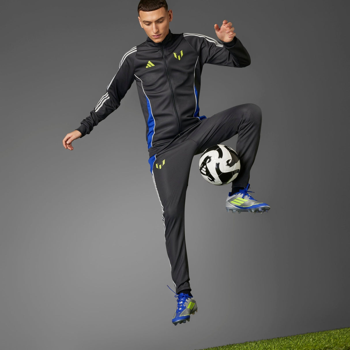 adidas F50 League Messi Firm/Multi - Ground Boots Silver/Yellow - Best Buy Soccer