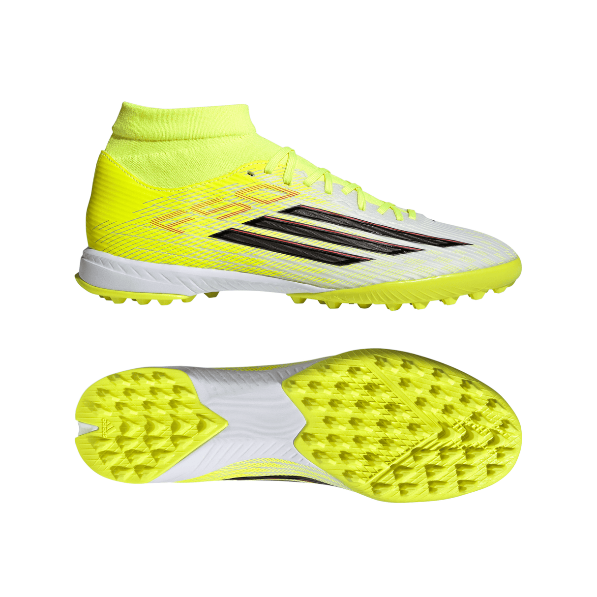 adidas F50 League Mid Cut TF Turf Men's Soccer Cleats - Yellow/Black/Red - Best Buy Soccer