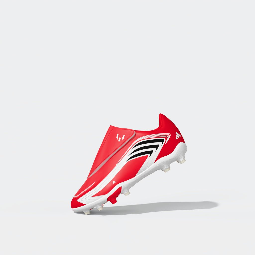 adidas F50 Messi Club Hook And Loop FG/MG Firm Ground/Multi Ground Youth Soccer Cleats - Red/Black - Best Buy Soccer
