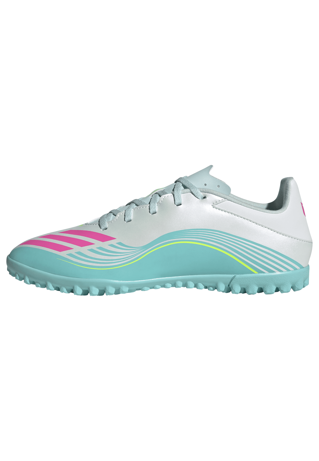 adidas F50 Messi Club TF Turf Men's Soccer Cleats - White/Pink/Aqua - Best Buy Soccer