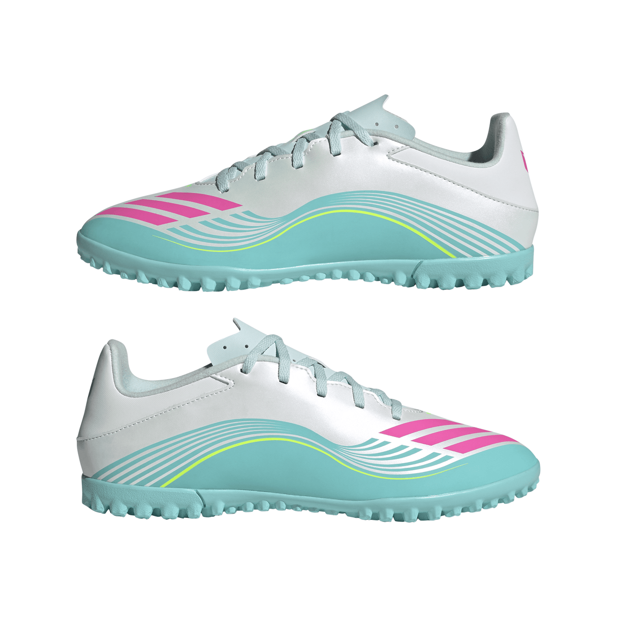 adidas F50 Messi Club TF Turf Men's Soccer Cleats - White/Pink/Aqua - Best Buy Soccer