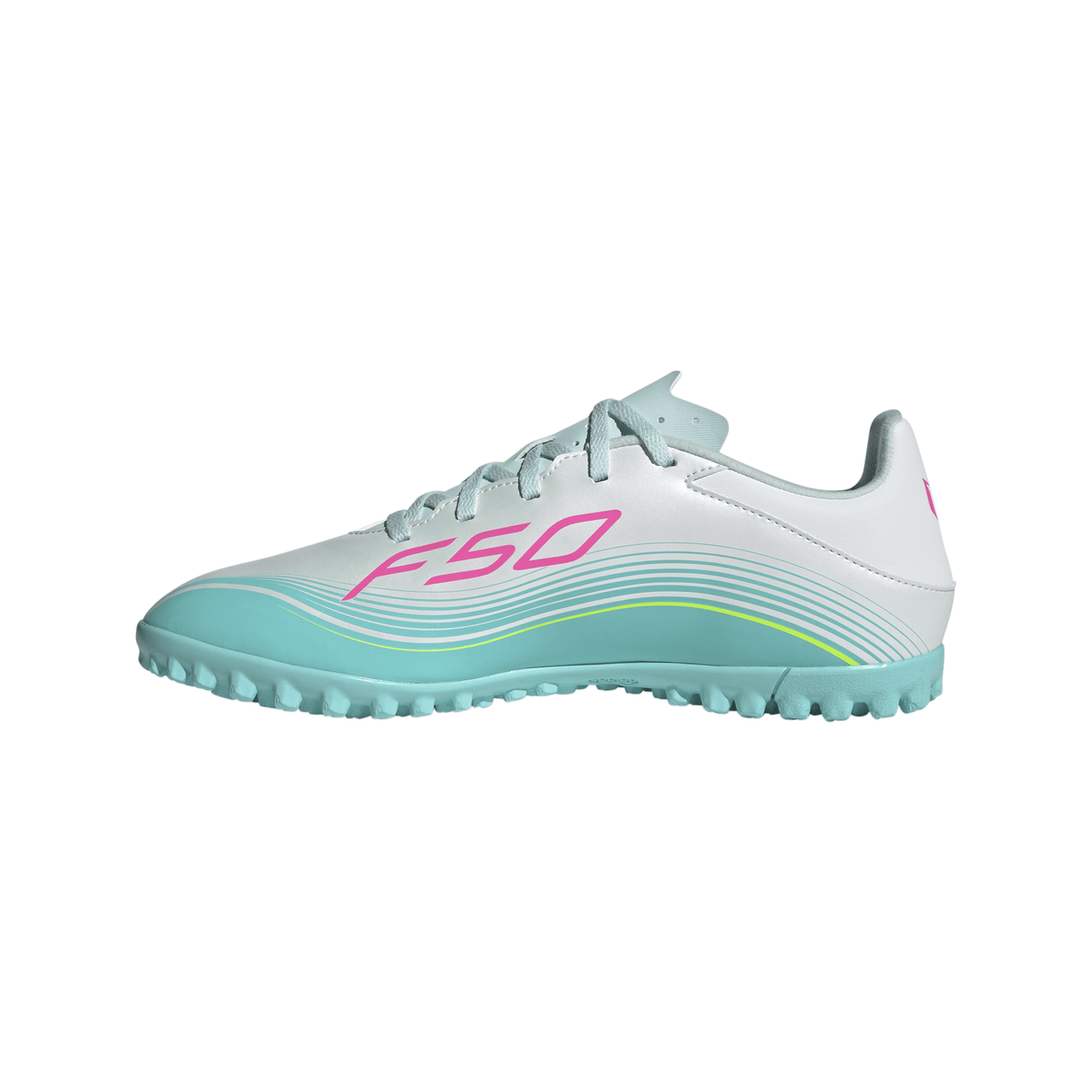 adidas F50 Messi Club TF Turf Men's Soccer Cleats - White/Pink/Aqua - Best Buy Soccer
