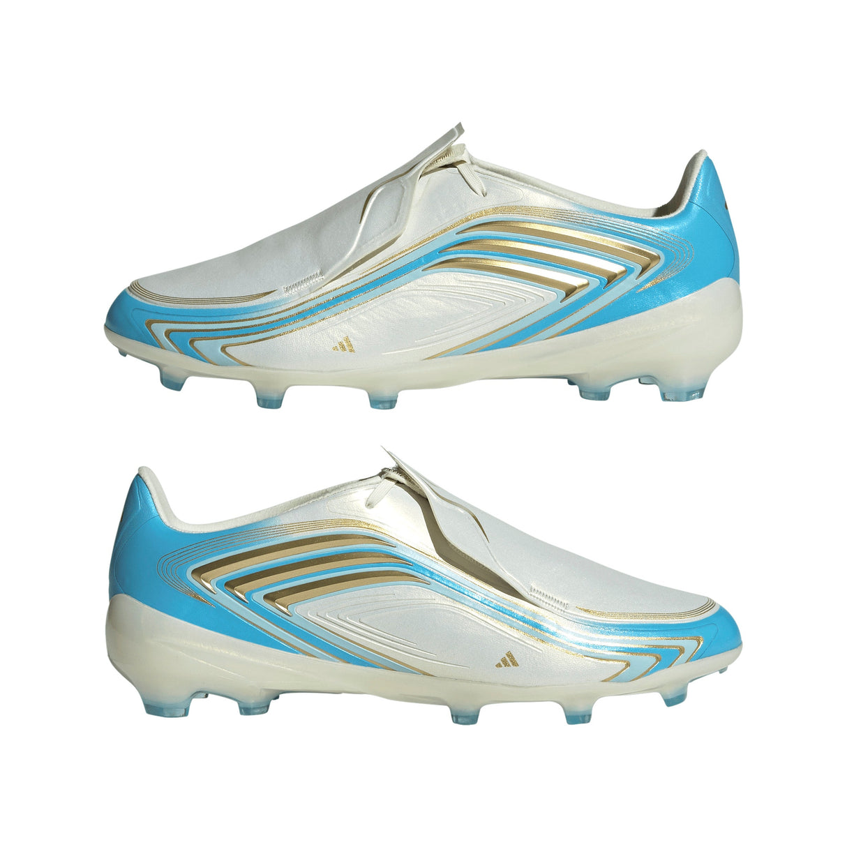 adidas F50 Messi Elite FG Firm Ground Youth Soccer Cleats - Ivory/Blue - Best Buy Soccer