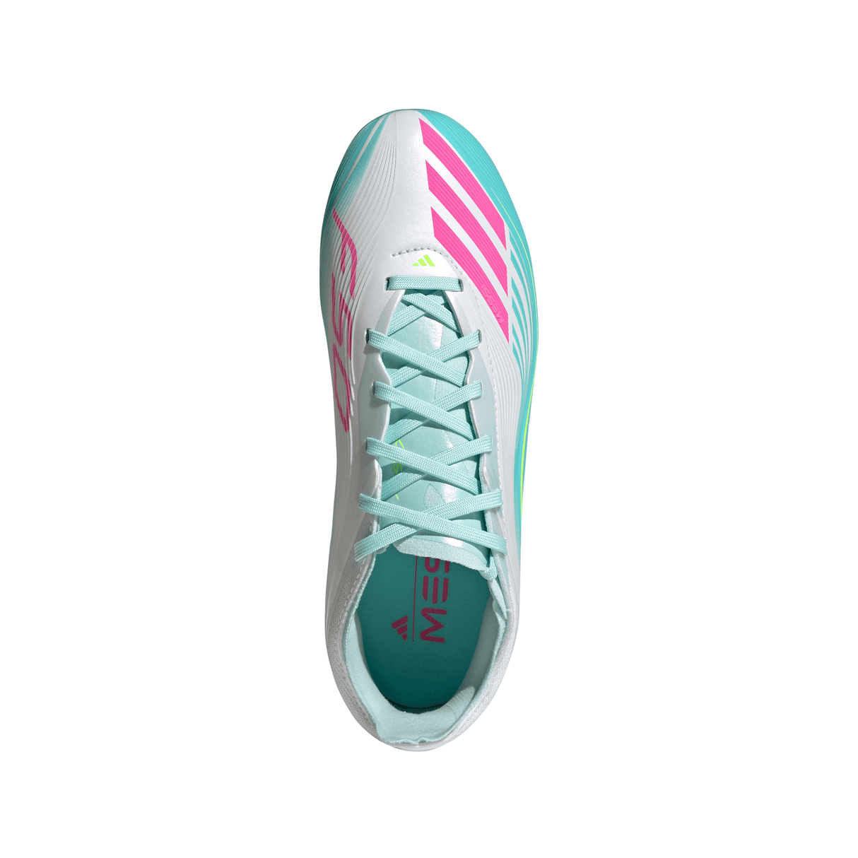 adidas F50 Messi Elite FG Firm Ground Youth Soccer Cleats - White/Pink/Aqua - Best Buy Soccer