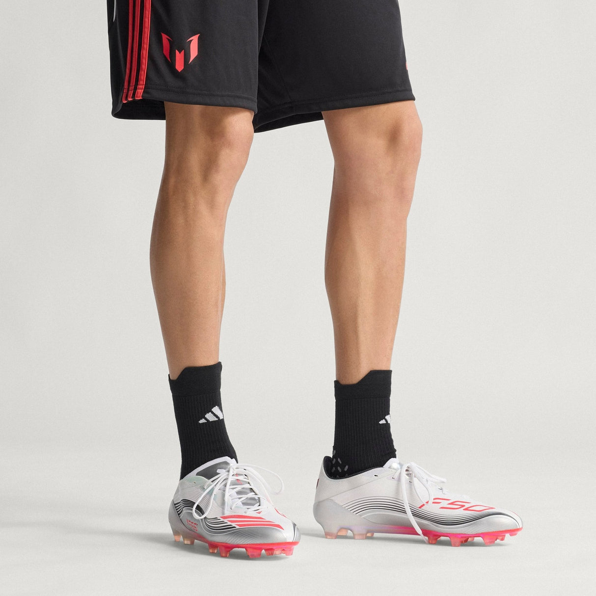 adidas F50 Messi Elite Firm Ground Soccer Cleats - White/Red - Best Buy Soccer