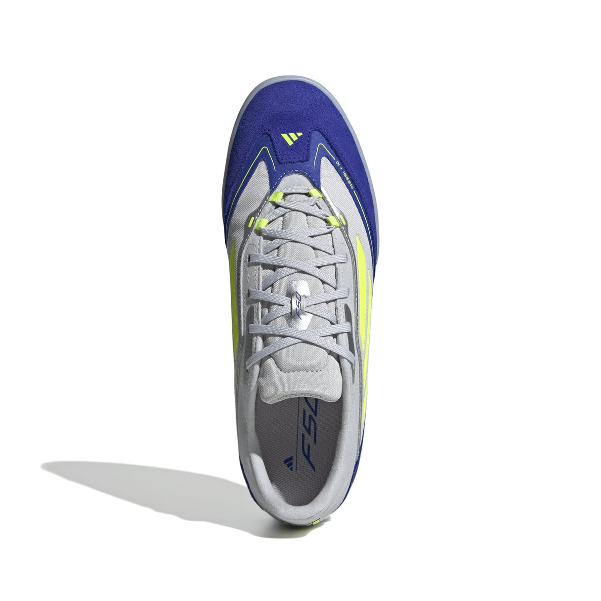 adidas F50 Messi Freestyle Indoor Boots Silver/Yellow/Blue - Best Buy Soccer