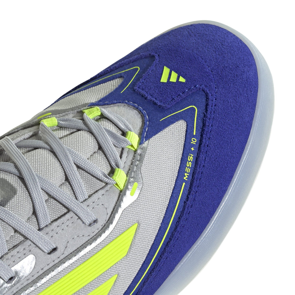 adidas F50 Messi Freestyle Indoor Boots Silver/Yellow/Blue - Best Buy Soccer