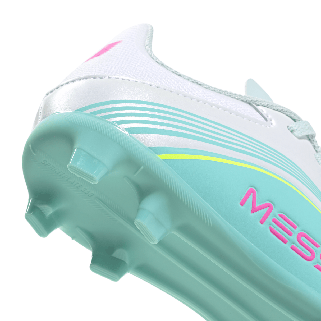 adidas F50 Messi League FG/MG Firm Ground /Multi Ground Youth Soccer Cleats - White/Pink/Aqua - Best Buy Soccer