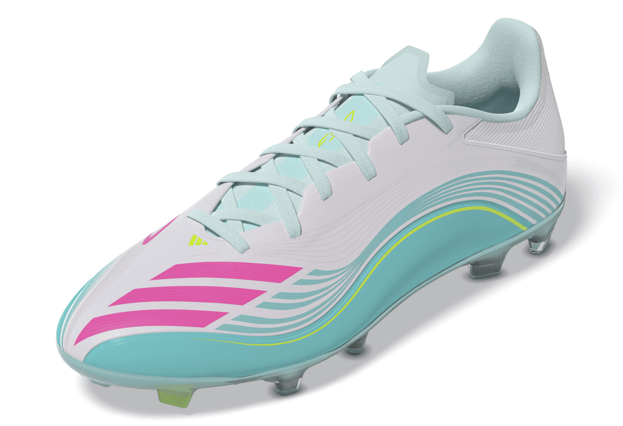 adidas F50 Messi League Firm Ground/Multi Ground Men's Soccer Cleats - White/Pink - Best Buy Soccer