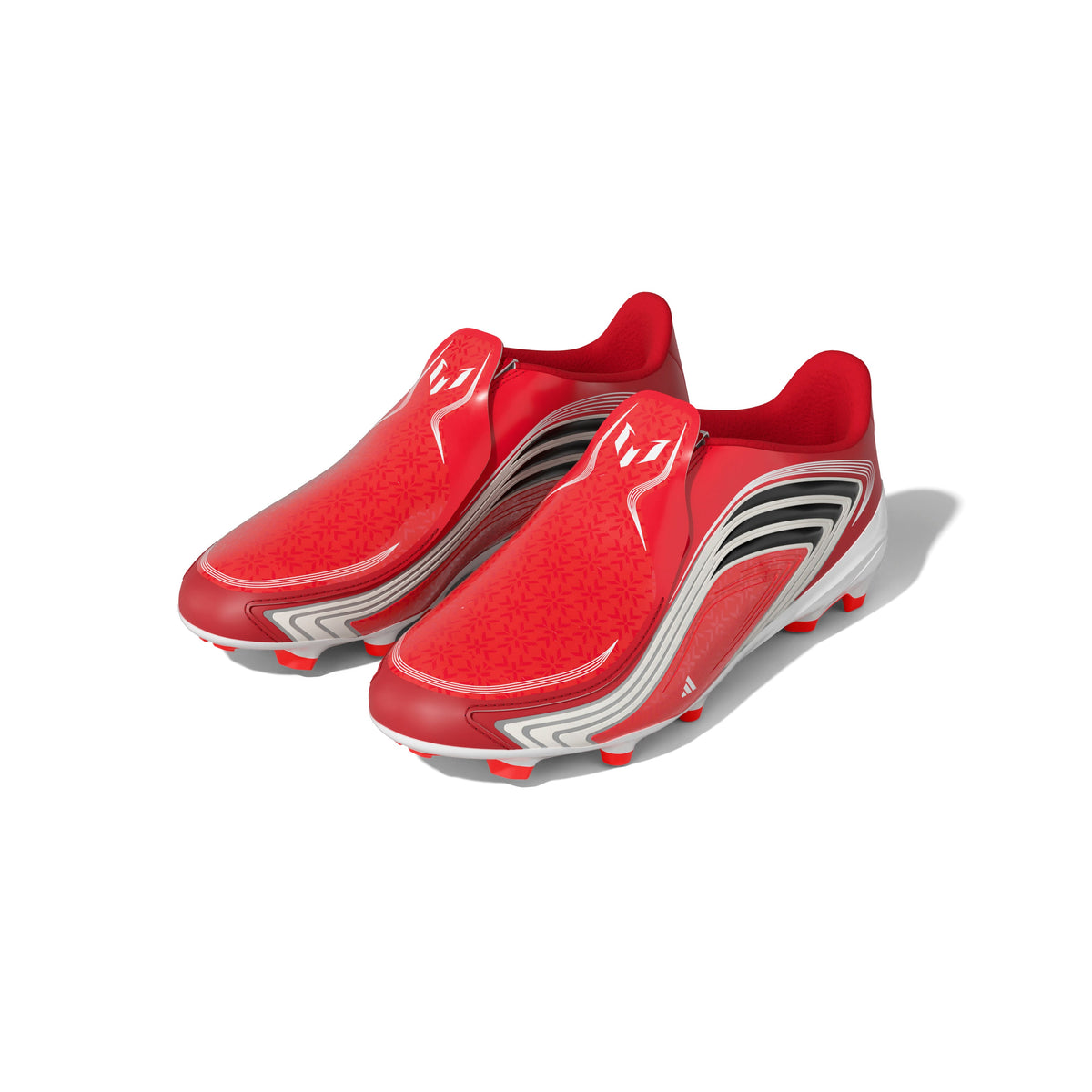 adidas F50 Messi League Laceless FG Firm Ground Youth Soccer Cleats - Red/Black - Best Buy Soccer