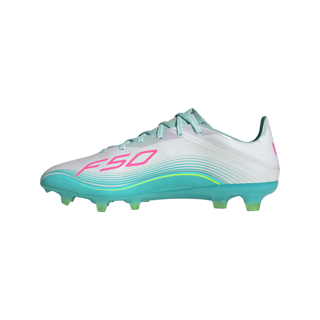 adidas F50 Messi Pro FG Firm Ground Men's Soccer Cleats - White/Pink/Aqua - Best Buy Soccer